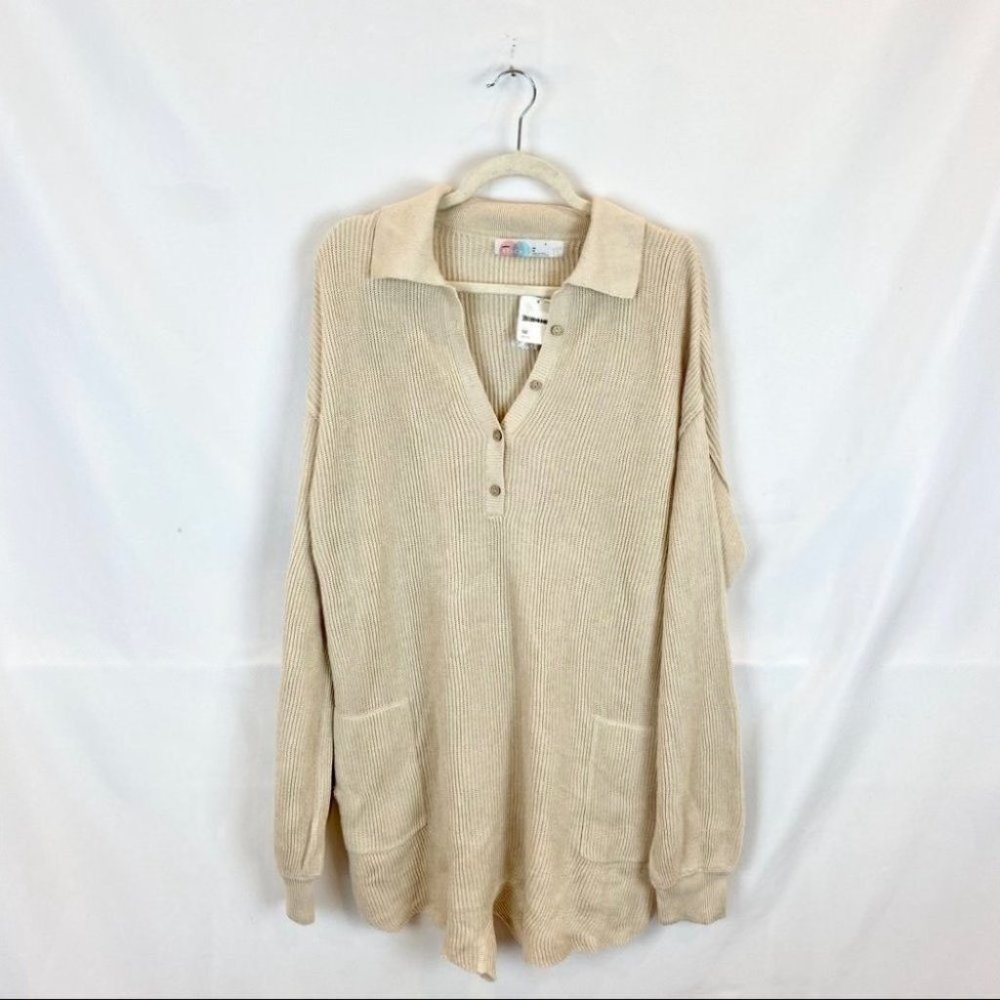 NWT Free People Picnic Sweater Romper NEUTRAL - Picture 8 of 11